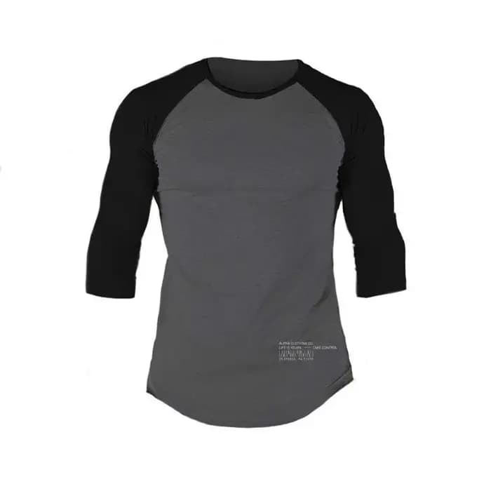 T-shirt à manches 3/4 en coton pour homme