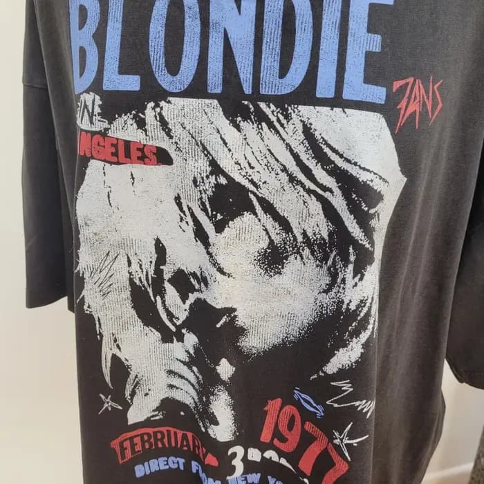 Punk Rock t-shirts Vintage imprimé blond à manches courtes coton T-shirt rétro décontracté hauts amples mode Streetwear unisexe