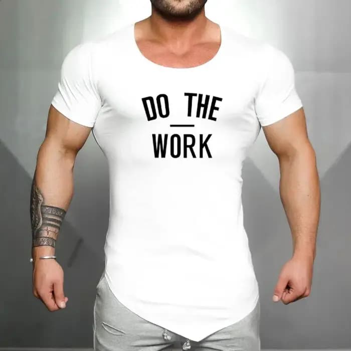 T-shirt de marque en coton pour homme
