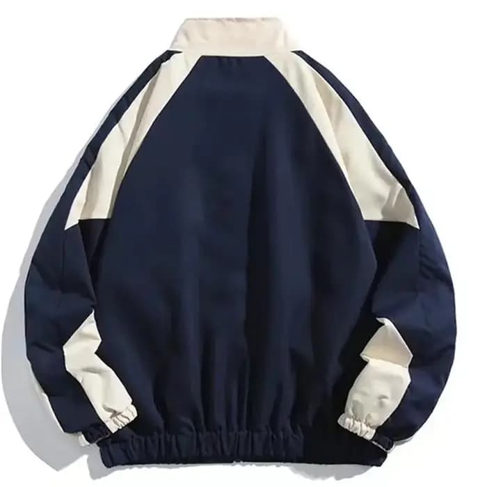 Hip Hop varsité veste hommes haute rue Patchwork couleur noir coupe-vent manteaux femmes printemps a