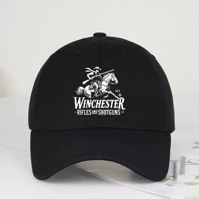 Casquette de baseball souple avec logo Winchester Cowboy imprimé