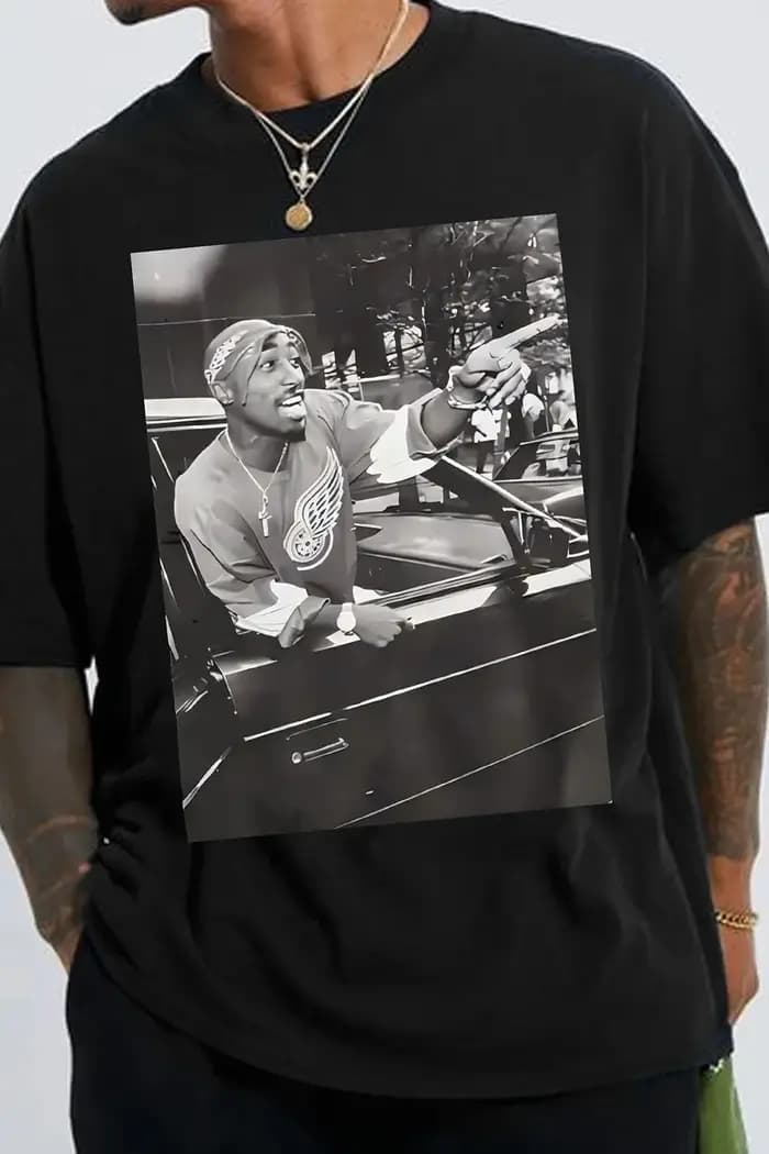 T-shirt unisexe à col rond en coton 100% à manches courtes, style Y2K, coupe oversize, motif graphiq