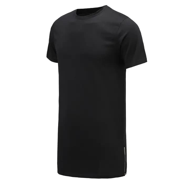 2025 blanc décontracté longue taille hommes T-Shirts Hip Hop hauts Extra longs