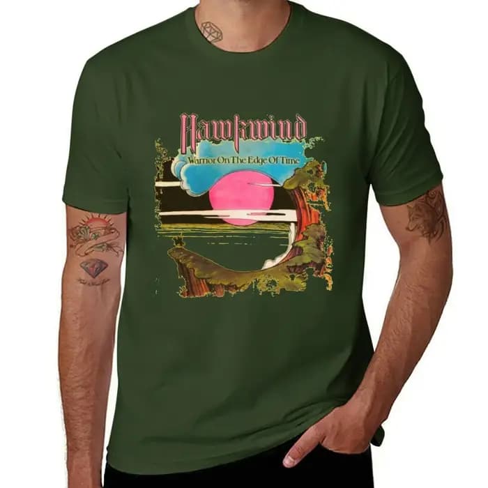 Hawkwind - T-shirt Warriors sur le bord du temps