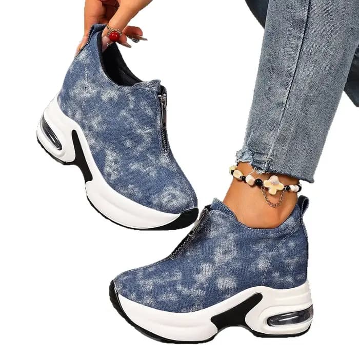 Femmes baskets anti-dérapant plate-forme baskets à semelles compensées femmes sans lacet décontracté dame chaussures vulcanisées femmes Zapatos De Mujer2026