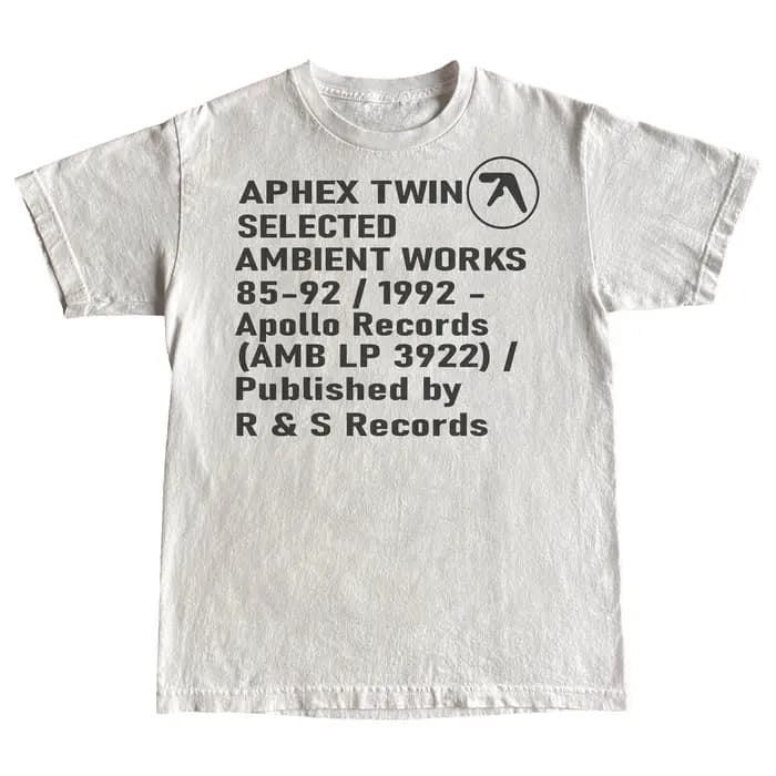 T-shirt Aphex Twin Ambient NOnous-mêmes Records