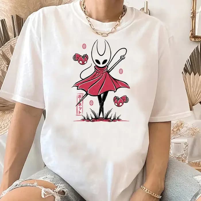 Hollow Knight T-shirt mode impression T-shirt été hommes à manches courtes jeu dessin animé Silksong hommes T-shirt hommes hauts drôles