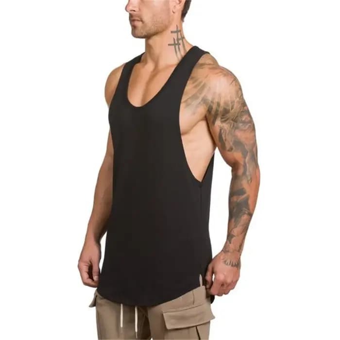 T-Shirt sans manches en coton respirant pour hommes