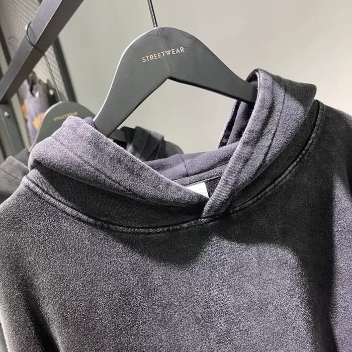 Sweats à capuche en coton lavés à l'acide vintage pour hommes et femmes