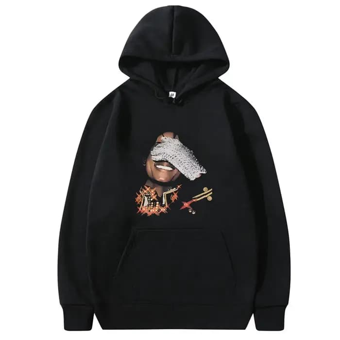 Sweat à capuche avec motif de visage de Michael Jackson