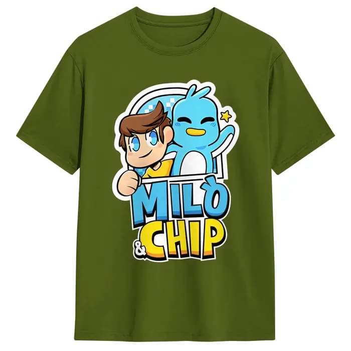 T-shirt Milo And Chip en pur coton pour hommes