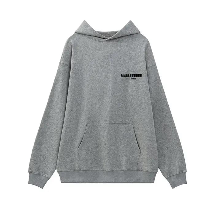 24fw marque classique Double ligne flocage lettre Logo sweats à capuche de haute qualité lâche coton
