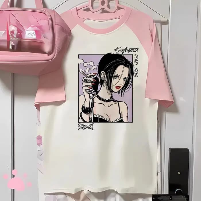 Nana t-shirt femmes t-shirts à la mode femme bande dessinée streetwear vêtements de créateur