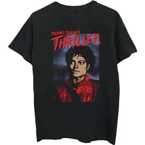 T-Shirt Thriller Pose Michael Jackson en coton pour hommes et femmes, Streetwear d'été