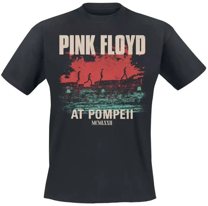 T-shirt décontracté en coton avec motif de la groupe Pink Floyd