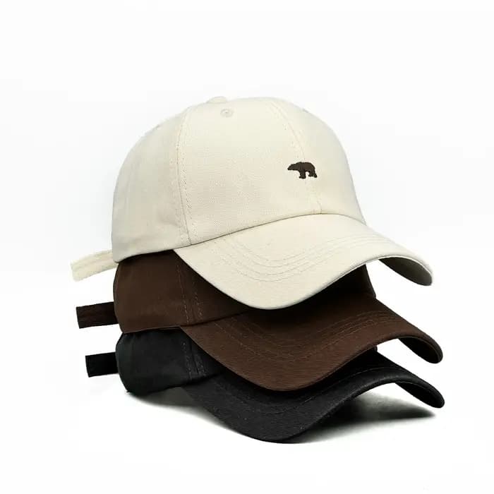 Chapeau de soleil brodé ours polaire