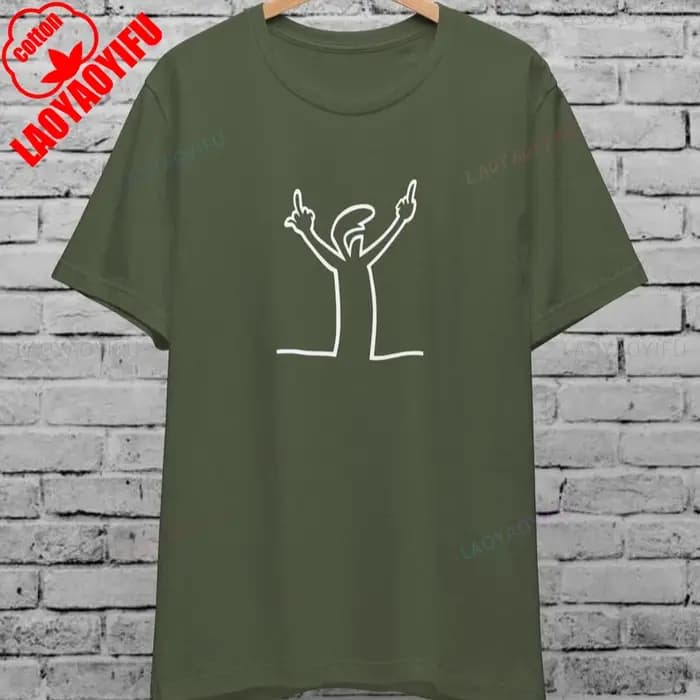 Angry La Linea T-Shirt unisexe pour hommes femmes la ligne Osvaldo Vintage cadeau drôle années 80 dessin animé été décontracté confort coton t-shirts