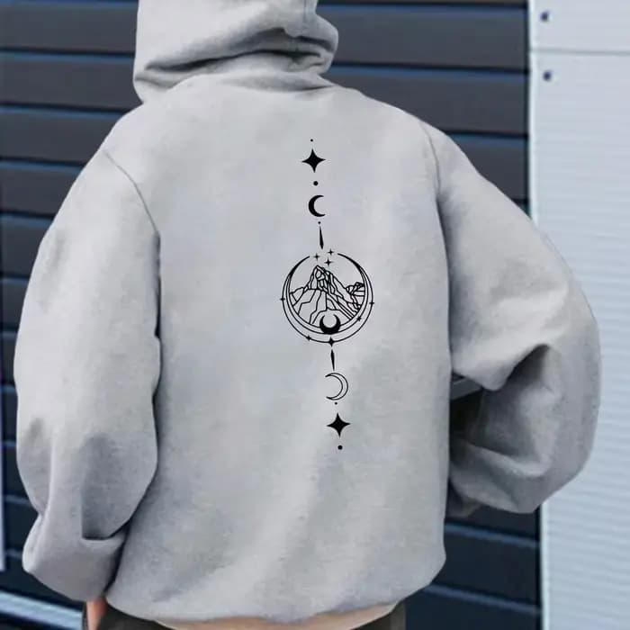 Sweat-shirt à capuche à manches longues pour hommes