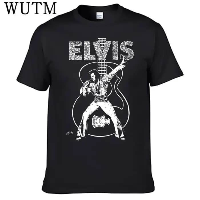 Presley Elvi t-shirt 100% coton pour hommes, chemise