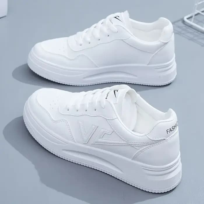 Baskets basses pour femmes, Surface en cuir respirant, légères, fond souple, chaussures plates de sp
