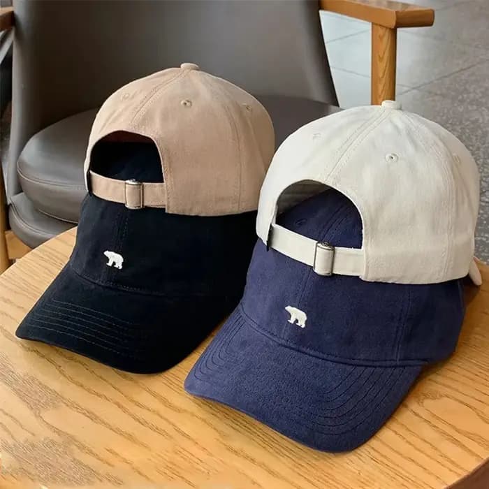 Casquette de baseball brodée ours polaire