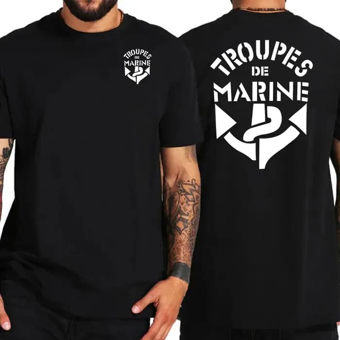 T-shirt militaire des troupes coloniales françaises pour hommes