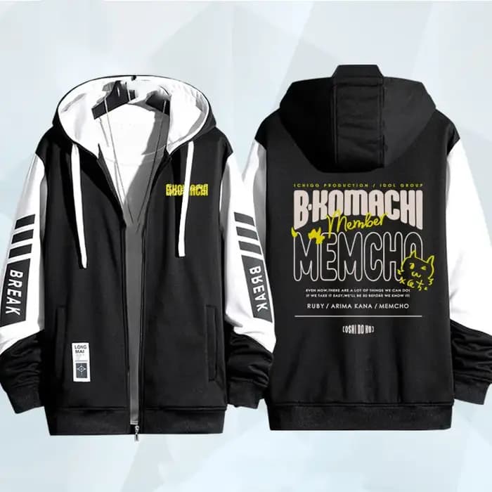 Anime OSHI NO KO série sweat à capuche zippé manteau hommes