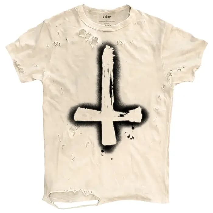 T-shirts graphiques déchirés hommes T-shirt Vintage été décontracté