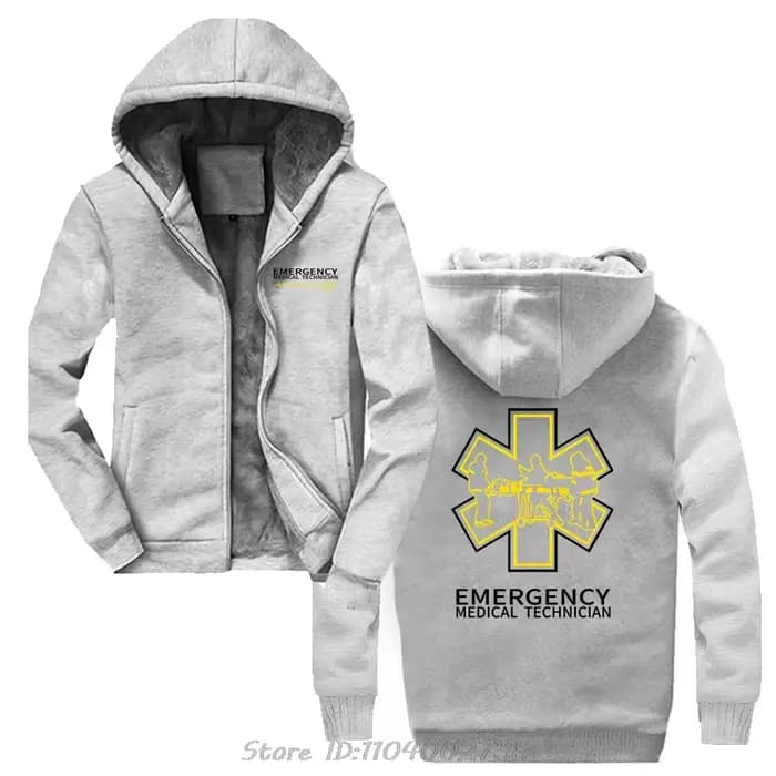 Sweat à capuche zippé en coton pour hommes