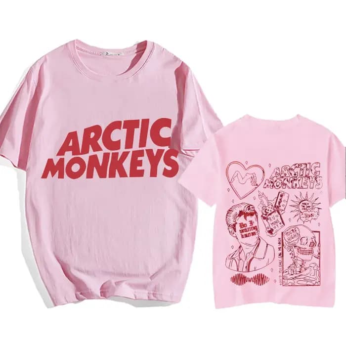 T-shirt à col rond unisexe à manches courtes