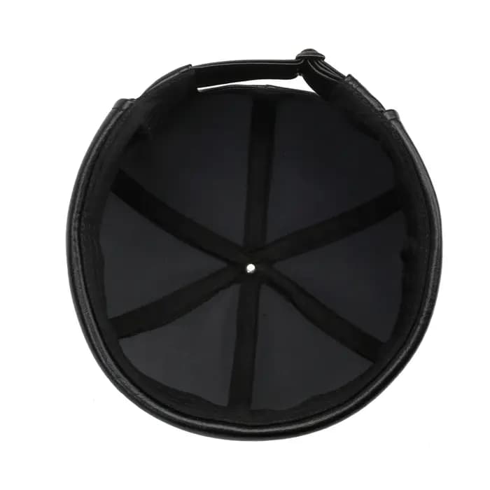 Skullcap en cuir PU de couleur unie pour hommes