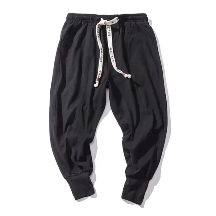 Hommes sarouel Streetwear coton lin Joggers nouveau Baggy Hip Hop mode pantalon décontracté solide pantalon mâle à la mode pantalons de survêtement