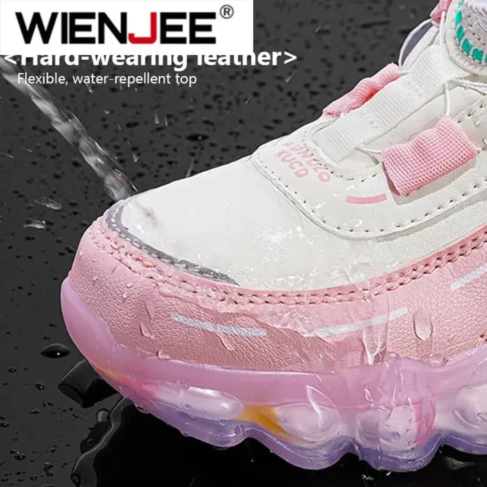 Baskets antidérapantes en cuir pour enfants de 5 à 16 ans