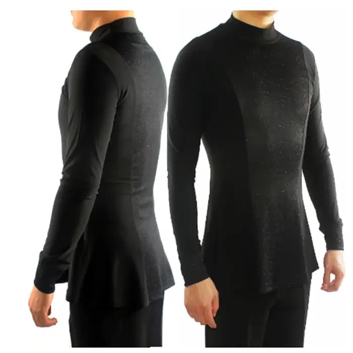 Chemises de danse latine élastiques pour hommes