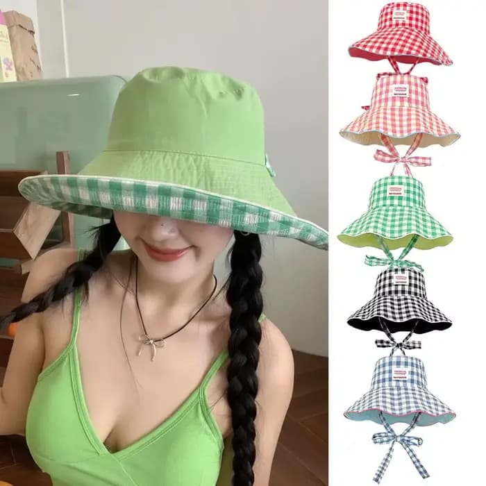 Chapeau Bob à Carreaux