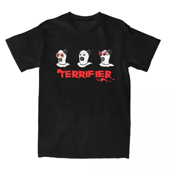 T-shirt Terrifier 2 Clown pour hommes et femmes, tenue vintage, 100% coton, imprimé graphique