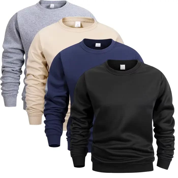Sweat à capuche à col rond pour hommes