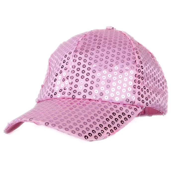Casquette de baseball légère à paillettes rétro