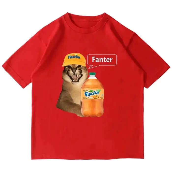T-shirt décontracté à manches courtes pour femme avec imprimé fantaisie amusant du chat Floppa