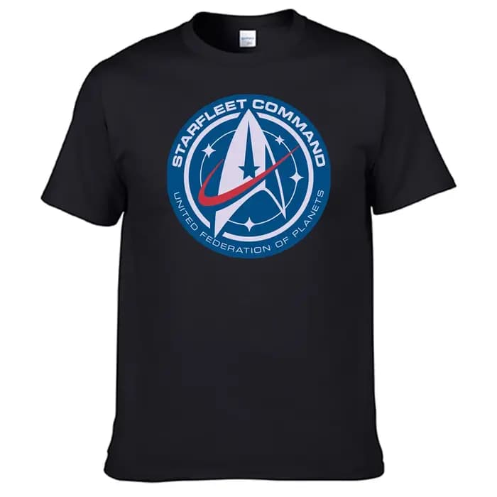 T-shirt étoiles Treks pour hommes, 100% coton