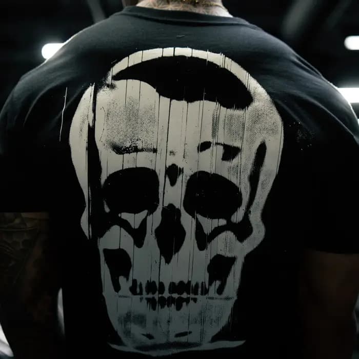 T-shirt de sport et de loisirs avec motif crâne