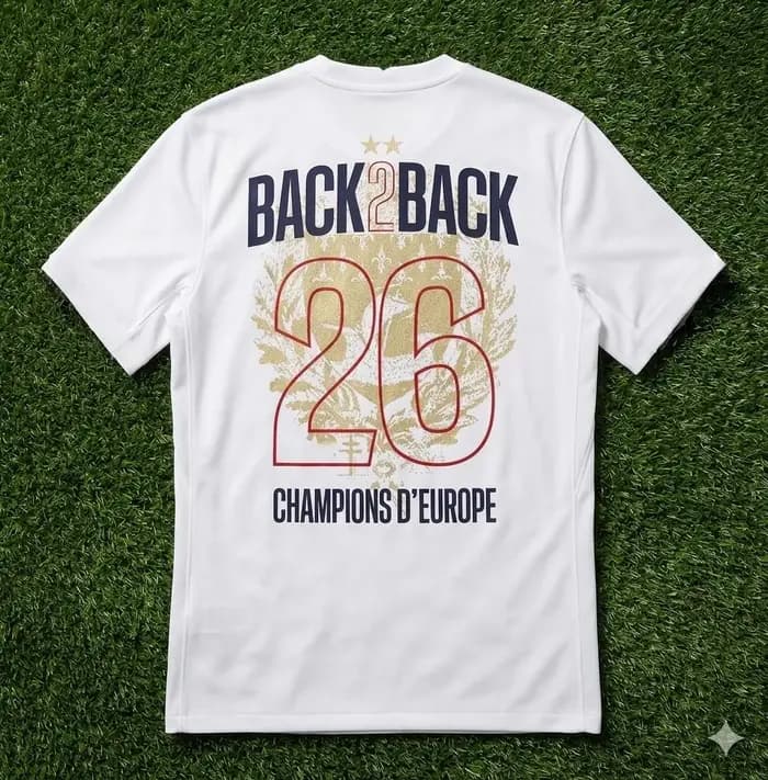 T-shirt de football double Paris Saint-Germain 2026 pour hommes et femmes, en coton, mode été, à man