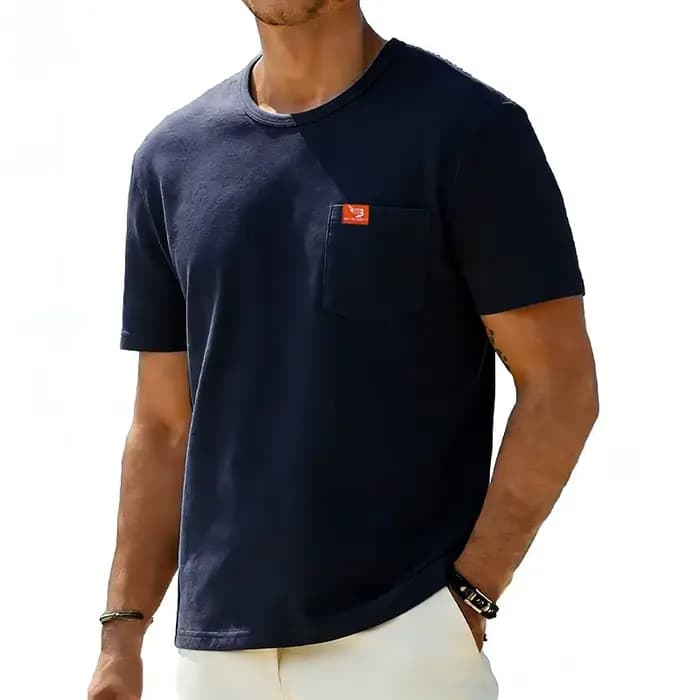 T-shirt uni pour homme