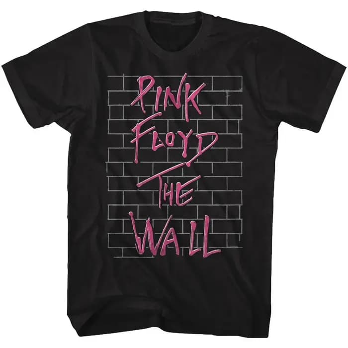 Pink Floyd Classic The Wall Noir Adulte T-Shirt D'été Hommes et Femmes Lâche et Respirant
