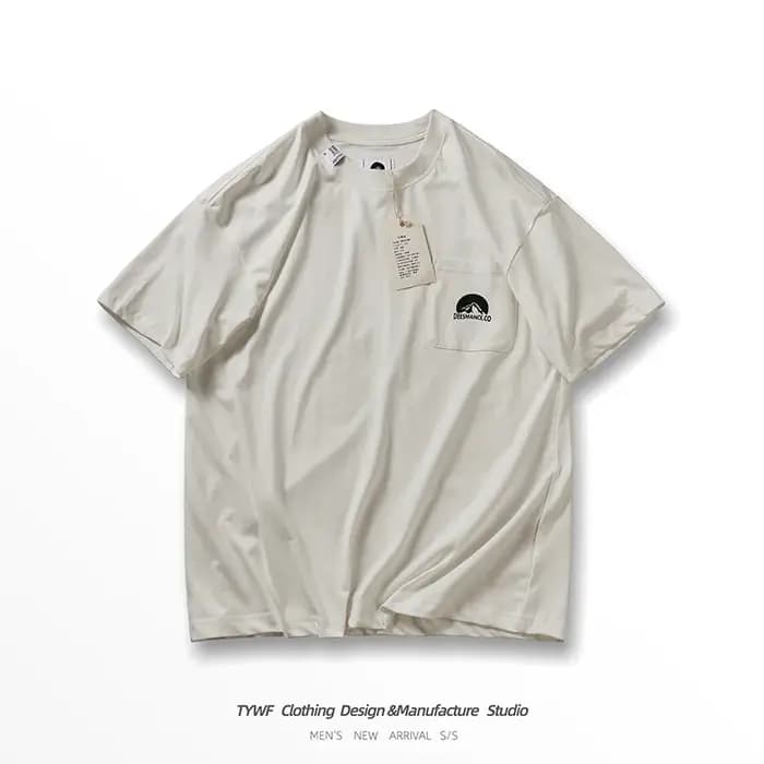 T-shirt à Manches Courtes en Coton pour Homme