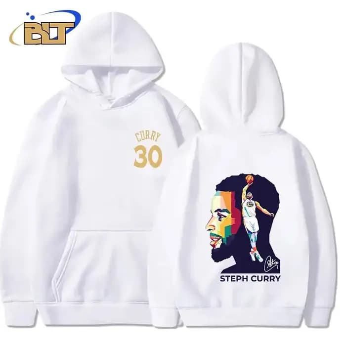 2025 Stephen Curry sweat à capuche adulte imprimé double face ample grande taille sweat-shirt de sport haut décontracté