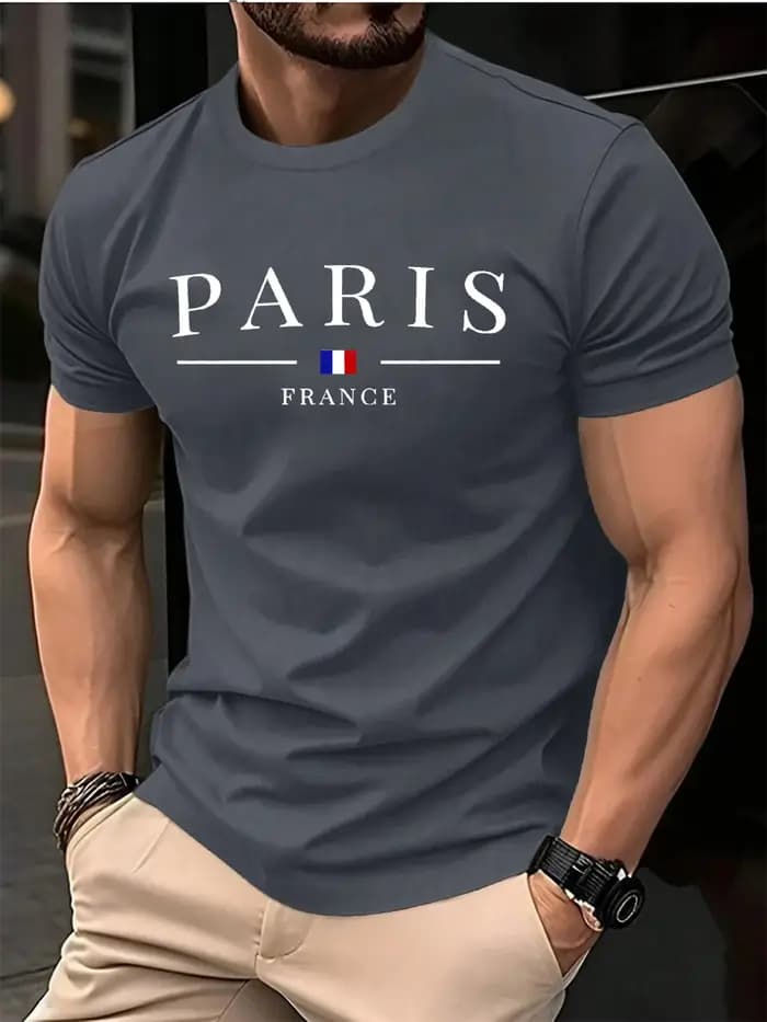T-shirt en coton pur pour homme et femme