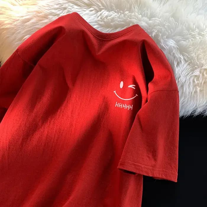 T-shirt à manches courtes Happy Face 2026 pour garçons