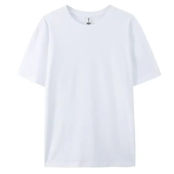 T-shirt décontracté à manches courtes pour hommes, 100% coton doux, avec motif de document solide