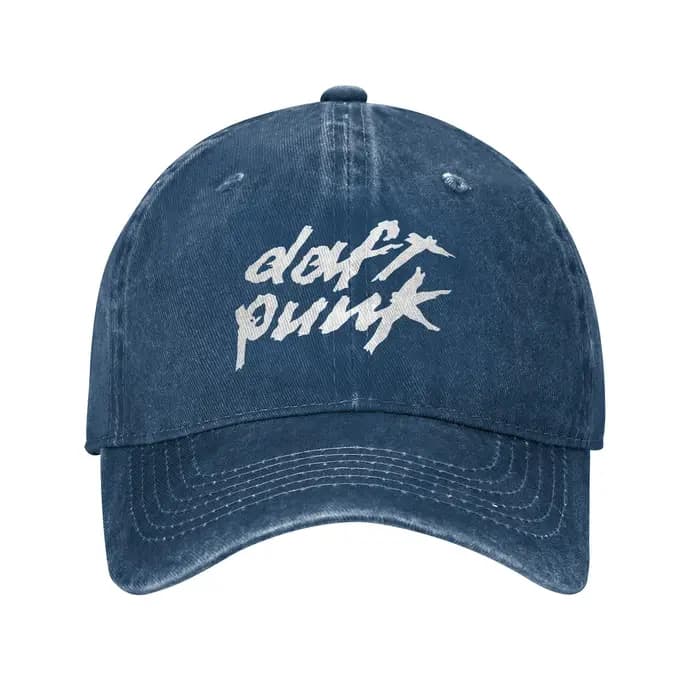 Daft Punk blanc Script casquette de Baseball décontractée Sport de plein air camionneur chapeau été haute qualité